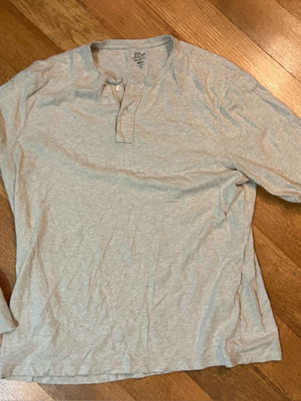 J. Crew Light Gray Long-Sleeve Henley